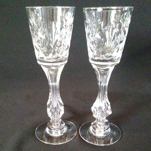 Tiffin-Franciscan Other - 2 Tiffin Franciscan Air Bubble Stem Glasses.